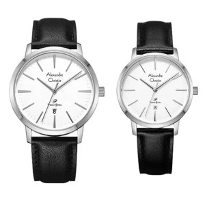 Alexandre Christie AC 1028 Silver White Couple